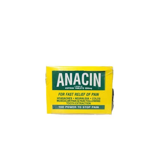 ACETYLSALICYLIC ACID 300MG (ANACIN)
